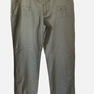 SHE Safari Women XL Olive‎ Green Cargo Pants Outdoor Hiking Safari Utility 40x36